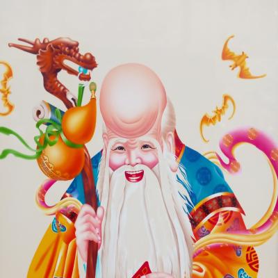 Tranh Sứ Phúc Thọ Đồ (tranh mừng thọ)